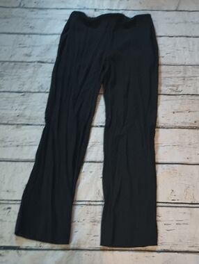 Diana Slavin Black Black Lightweight Wool Back Zip Pants Slacks XS